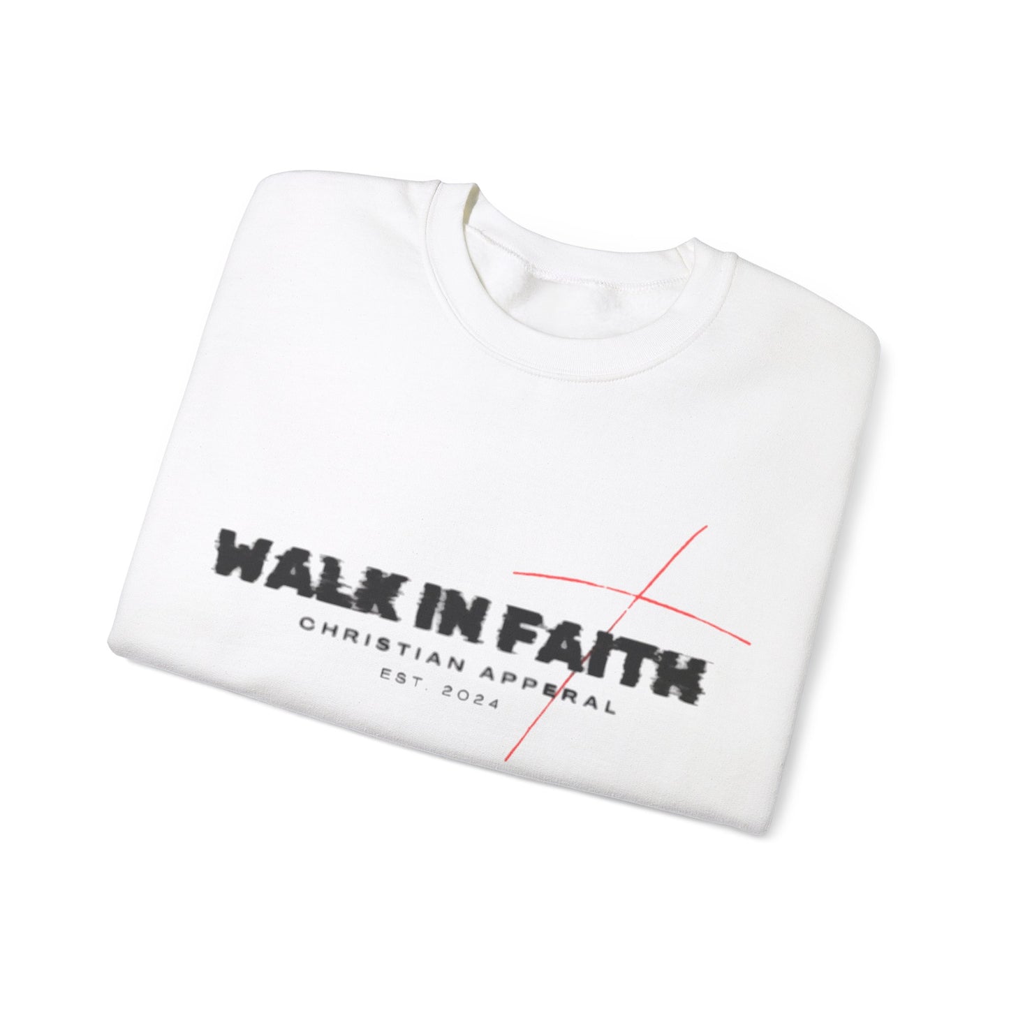 Walk in Faith Unisex Heavy Blend™ Crewneck Sweatshirt