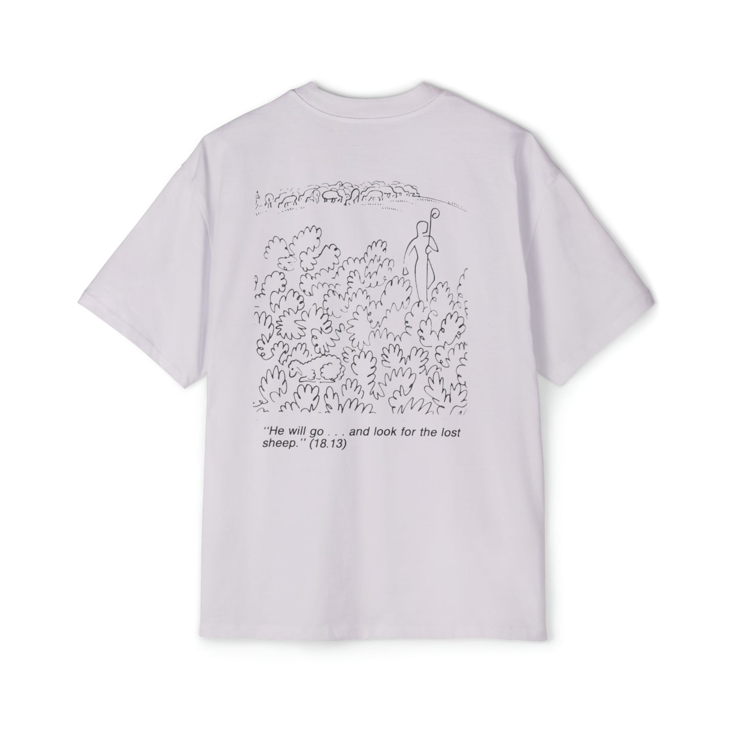 Walk in Faith Men's Heavy Oversized Tee