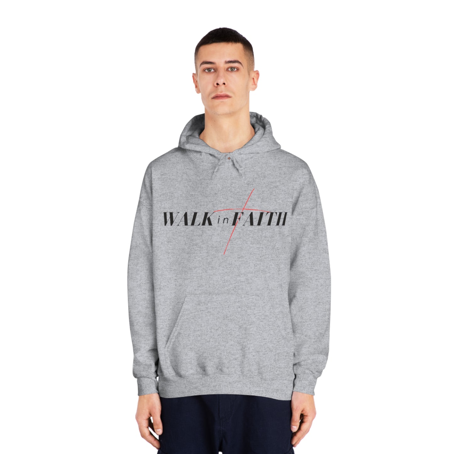 Walk in Faith Unisex DryBlend® Hooded Sweatshirt