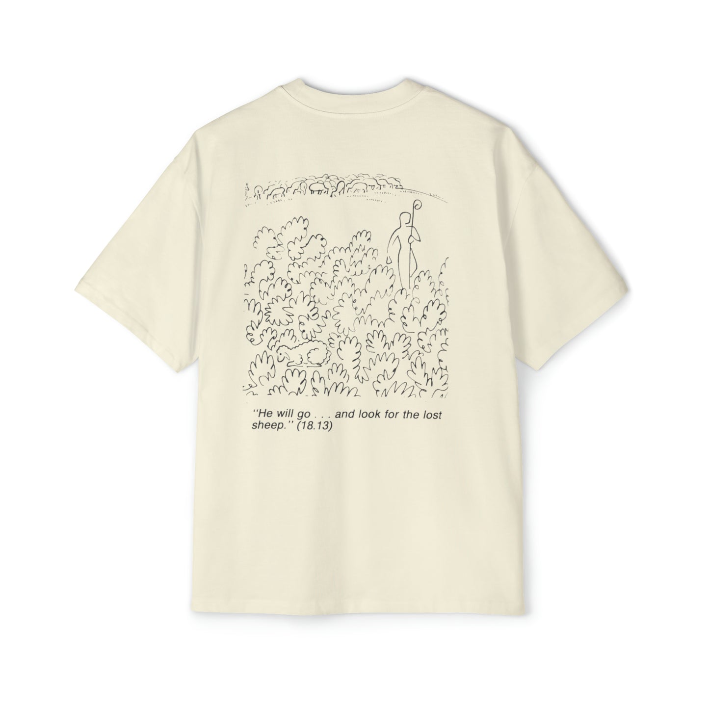 Walk in Faith Men's Heavy Oversized Tee