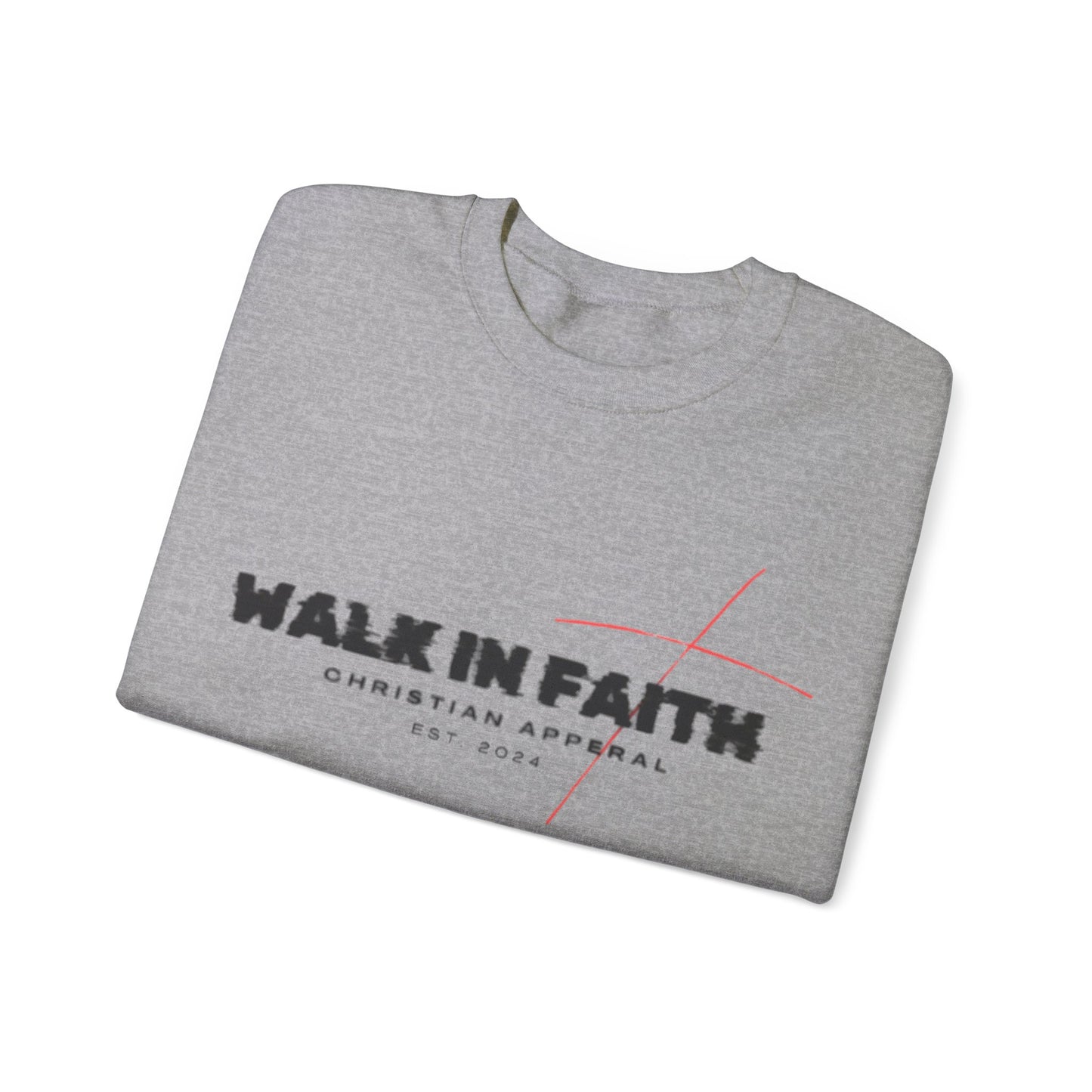 Walk in Faith Unisex Heavy Blend™ Crewneck Sweatshirt