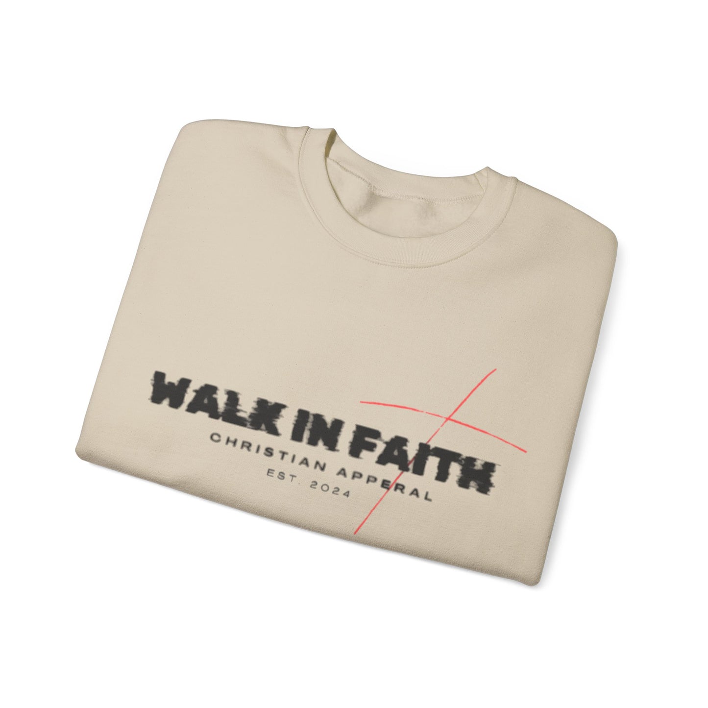 Walk in Faith Unisex Heavy Blend™ Crewneck Sweatshirt