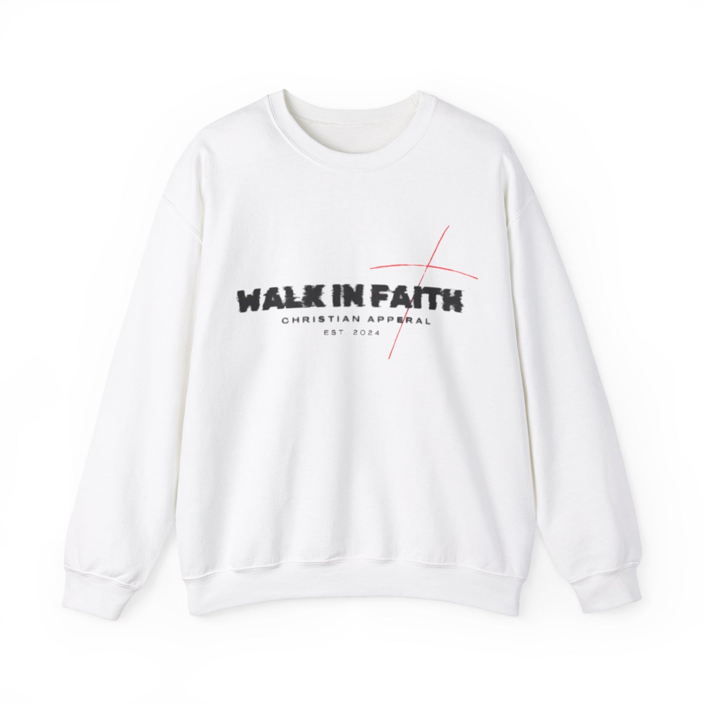 Walk in Faith Unisex Heavy Blend™ Crewneck Sweatshirt