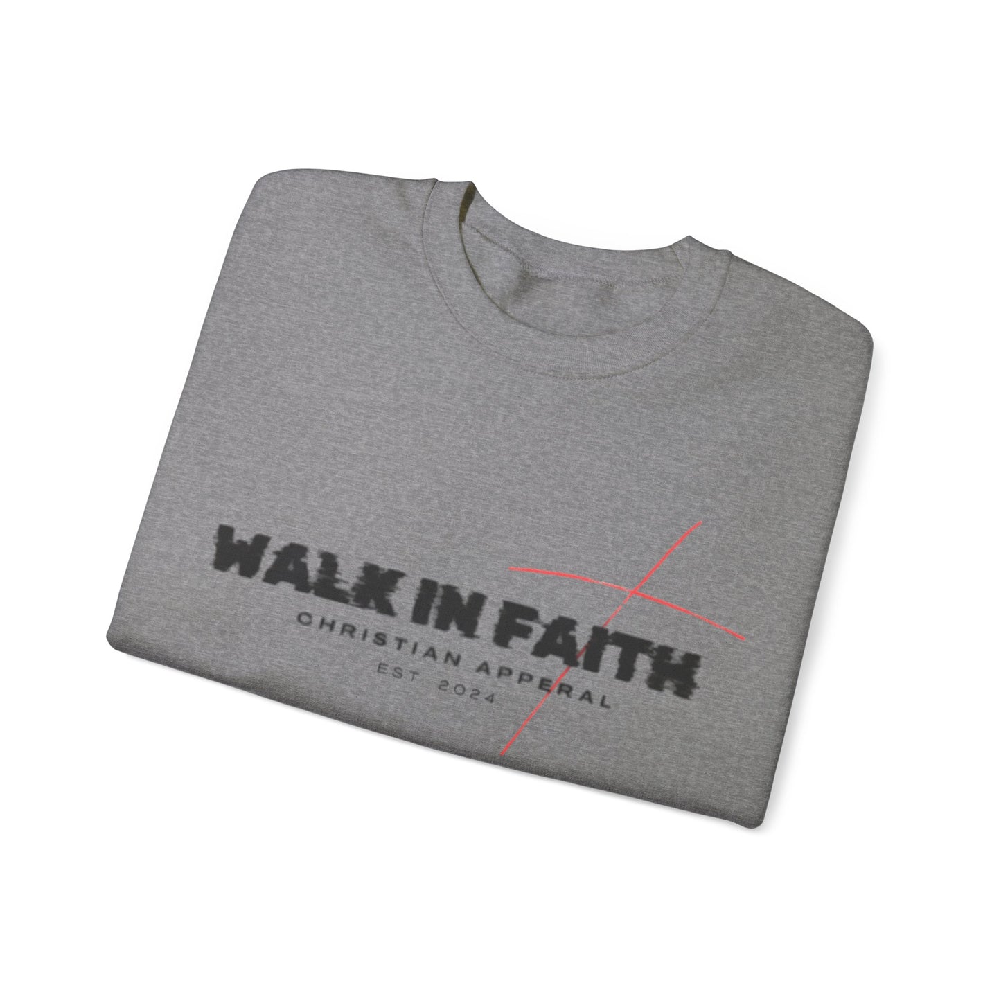 Walk in Faith Unisex Heavy Blend™ Crewneck Sweatshirt