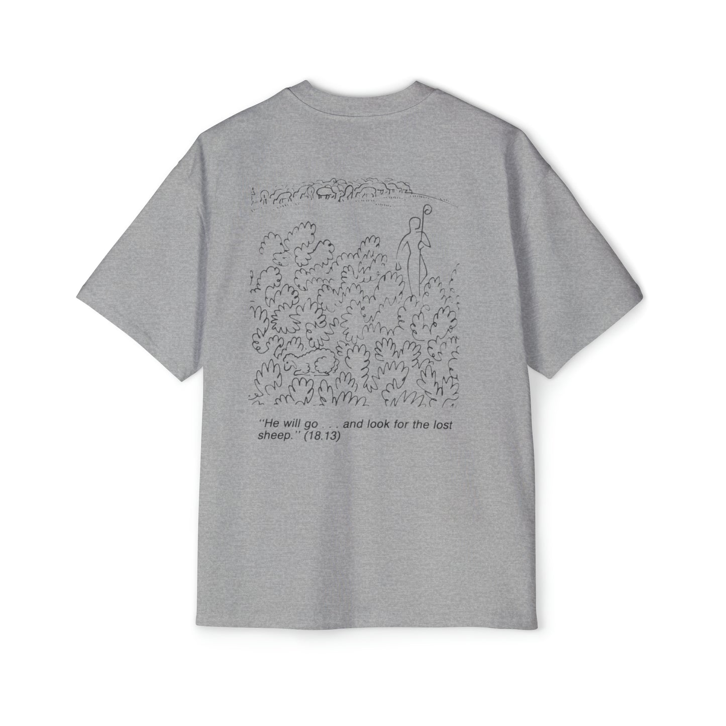 Walk in Faith Men's Heavy Oversized Tee