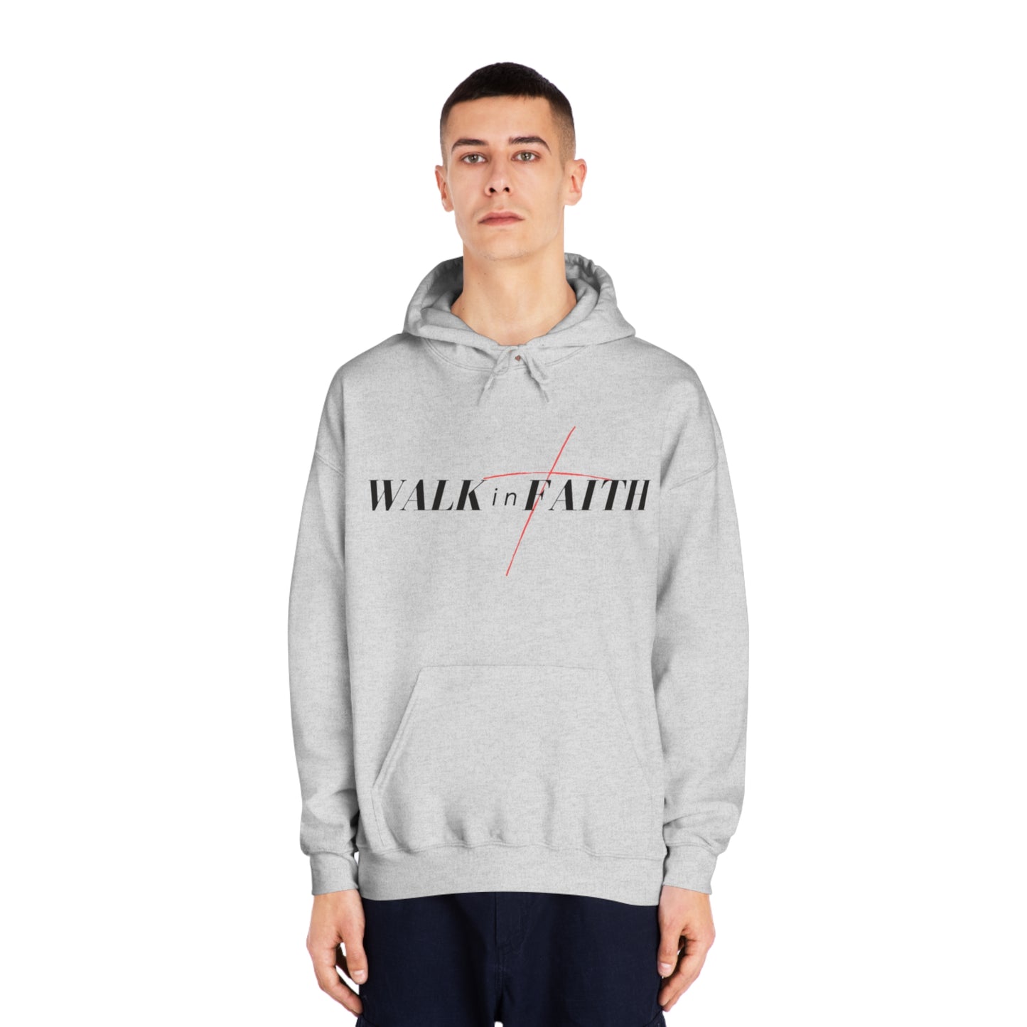 Walk in Faith Unisex DryBlend® Hooded Sweatshirt
