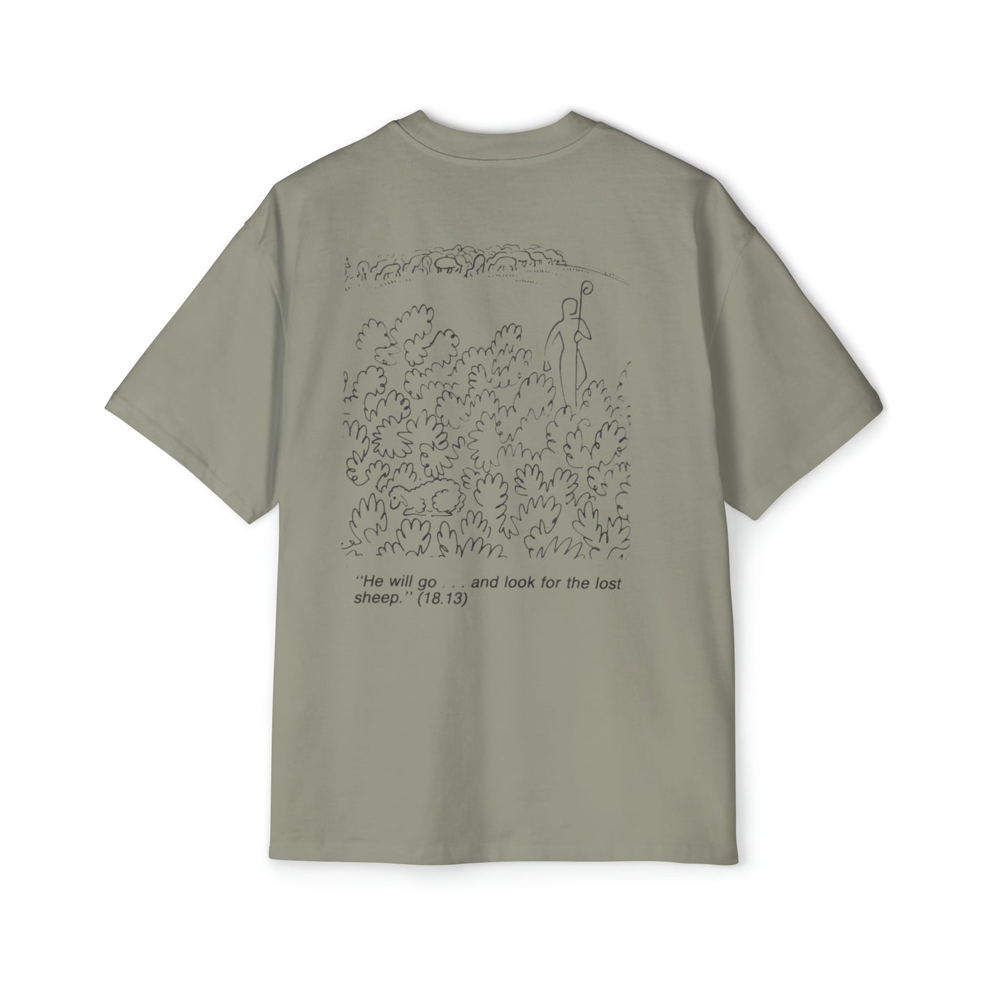 Walk in Faith Men's Heavy Oversized Tee