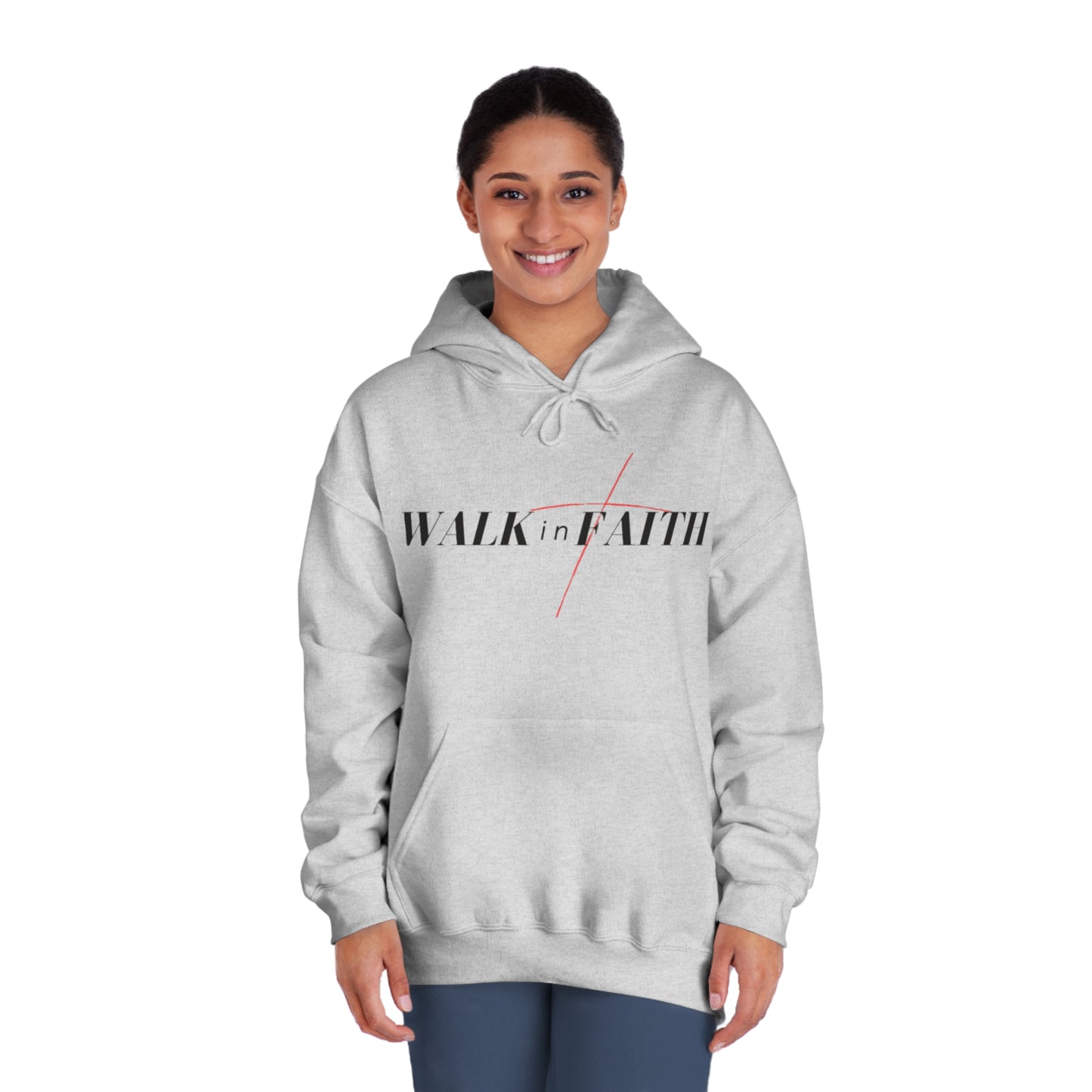 Walk in Faith Unisex DryBlend® Hooded Sweatshirt